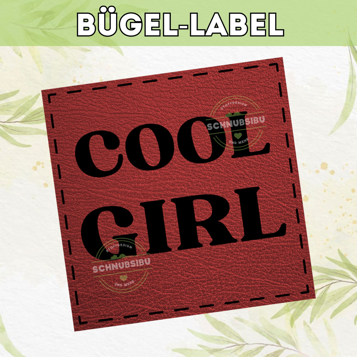 Bügel-Label Cool Girl